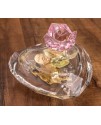 大心型花 透明 帶LED燈 音樂盒 MUSIC BOX